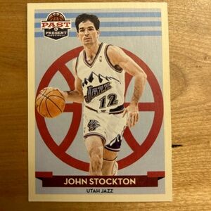 John Stockton Utah Jazz past and present card
